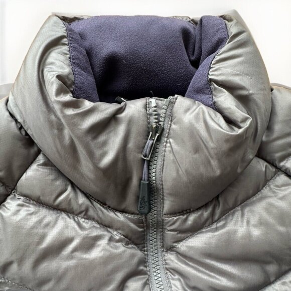 The North Face Summit Series Jacket Womens LG Gray 800 Fill Goose Down Pertex - Picture 4 of 12